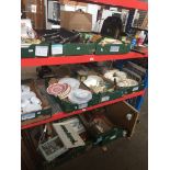 11 boxes of mixed pottery and glassware