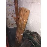 3 wood venetian blinds - approx 6 ft wide