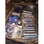 A box of CDs