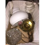 Oil lamp, ceiling light and wall light