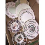 Box of china plates