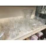 Selection of glassware