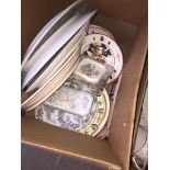 Box of platters and plates