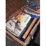 A Fortnum and Mason wicker hamper containing kitchenalia including Kenwood juicer, Charles