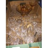 A box of glassware