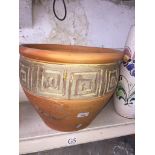 Large earthenware pot