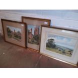 G. J. Gibbs, early 20th century, a group of three watercolours, two entitled "Winchcombe" 25cm x