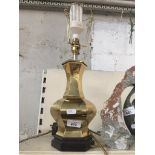 Brass table lamp