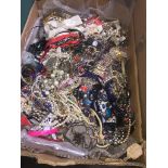 Large box of jewellery