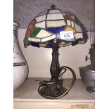 Modern leaded glass table lamp