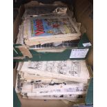 2 boxes of comics