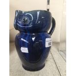 Bourne Denby blue owl jug