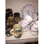 Various pottery and china teaware