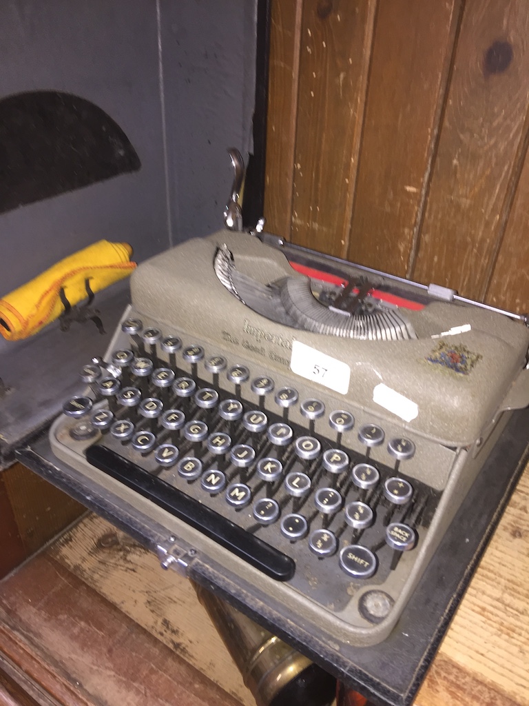 An Imperial portable typewriter