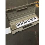 A Yamaha Portasound PS-300 keyboard, no power lead, broken power switch. (as found)