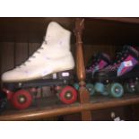 2 sets of roller boots