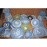 A box of Wedgwood jasper ware.