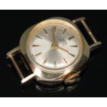 A 1960s hallmarked 9ct gold Rolex Tudor Royal ladies wristwatch having signed champagne dial with