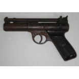 A Webley Senior air pistol, serial number S11462.