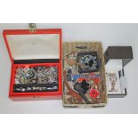 A quantity of costume jewellery including a ladies Ingersoll wristwatch, various silver and
