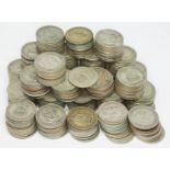 Approx. 271 one shilling coins, Victoria and later, mainly 1920-1946.