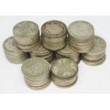 Approx. 114 two shillings/florins, various dates, 1920-1046.