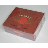 A box of 25 Tueros cigars.