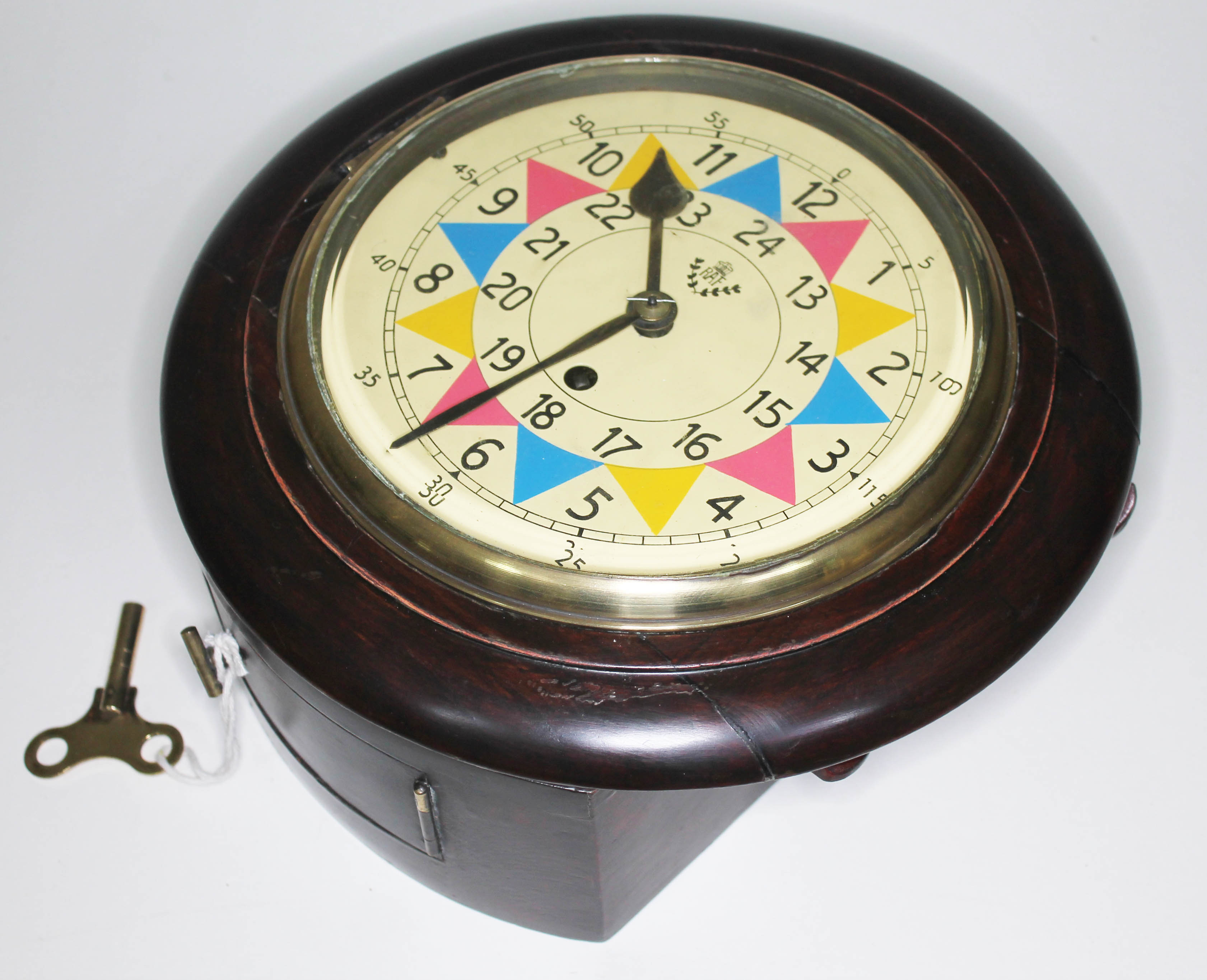 A modern RAF style fusee wall clock, total diam. 29cm.