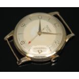 A 1960s hallmarked 9ct gold Rotary wristwatch having signed champagne dial with dauphine hands,