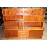 A Danish teak sideboard by Clausen & Son Silkeborg, length 209cm, depth 46cm & height 163cm.