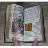 A Catholic Breviary (Liturgy) in latin, approx. 40 hand embellished plates, leather bound,