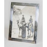 A George V silver photograph frame, sponsor's mark FB, London 1918, 15.5cm x 20.5cm.