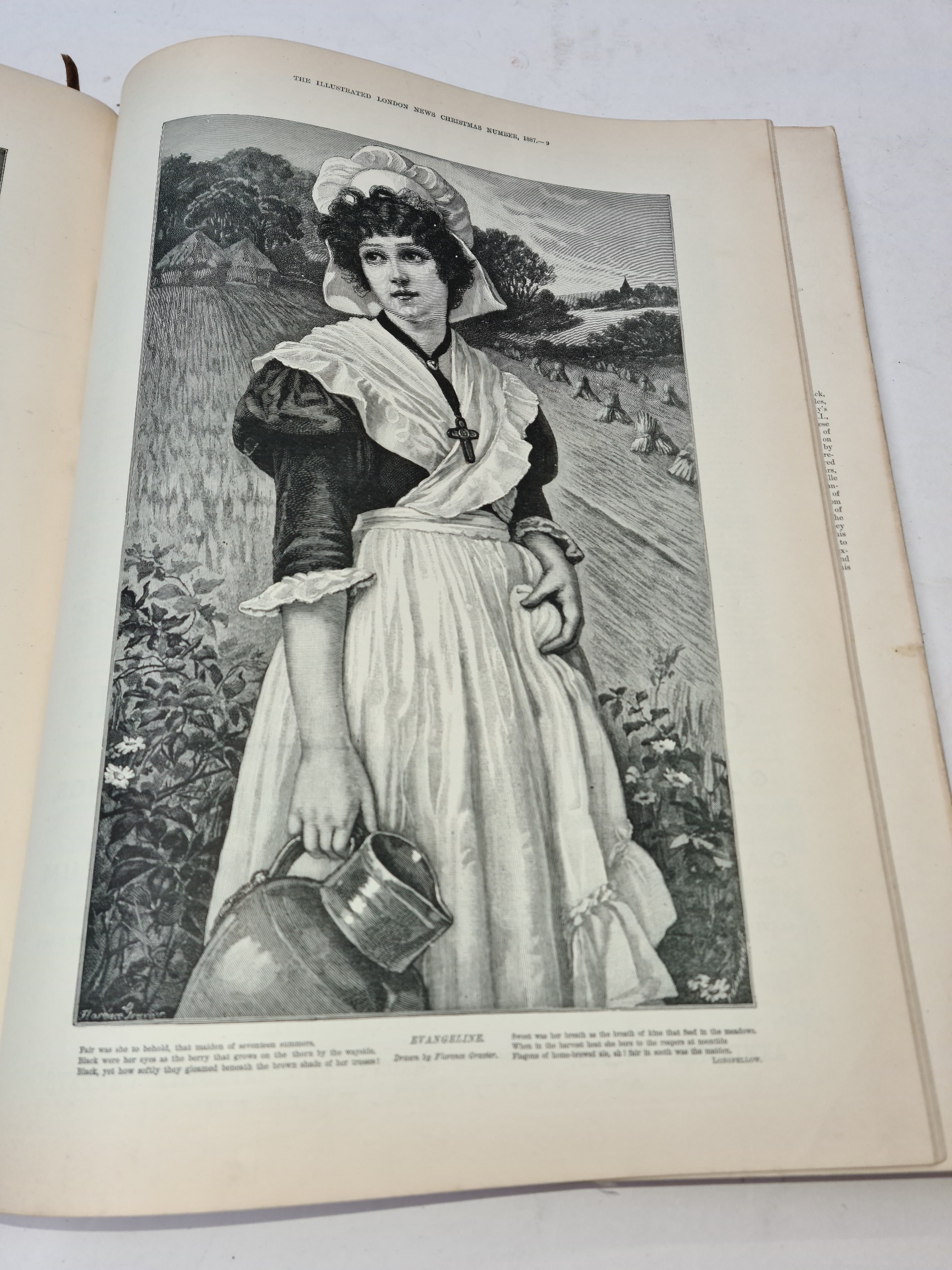 Bound vols London Illustrated News and and a 19th century Scottish bible. - Image 2 of 6