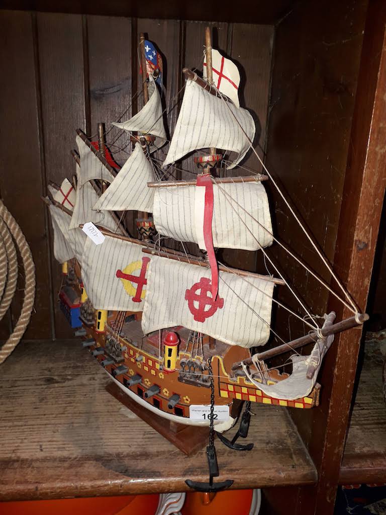 A model galleon