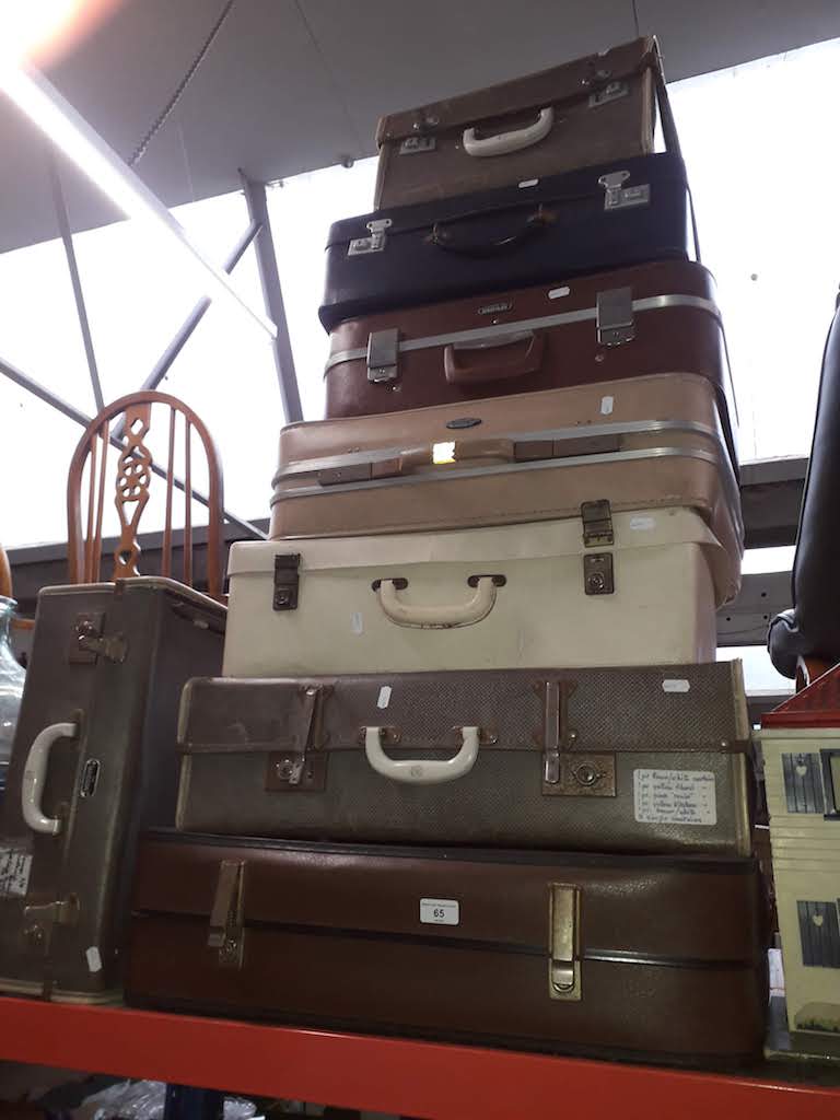 A quantity of vintage cases.