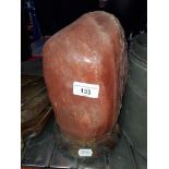 A Himalayan salt lamp.