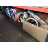 A large quantity of garden/garage items including garden chairs, plant pots etc. etc.