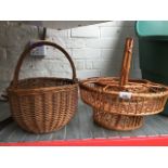 2 wicker baskets