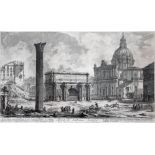 Giovanni Battista Piranesi (1720-1778), Arco Di Settimio Severo, engraving, 59cm x 38cm, glazed