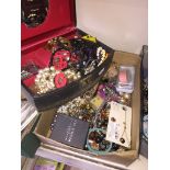 Box of costume jewellery