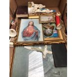 A box containing religious items