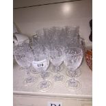 Various etched and other glasses