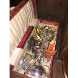 Box of costume jewellery etc.