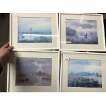 A set of 4 prints