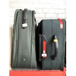 Two green Antler suitcases