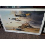 After Robert Taylor, 'Aces On The Western Front', signed military WWII scene print, signed in pencil