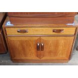 A G-Plan teak cabinet, width 84cm, depth 46cm & height 69cm. Condition - drawer a little stiff