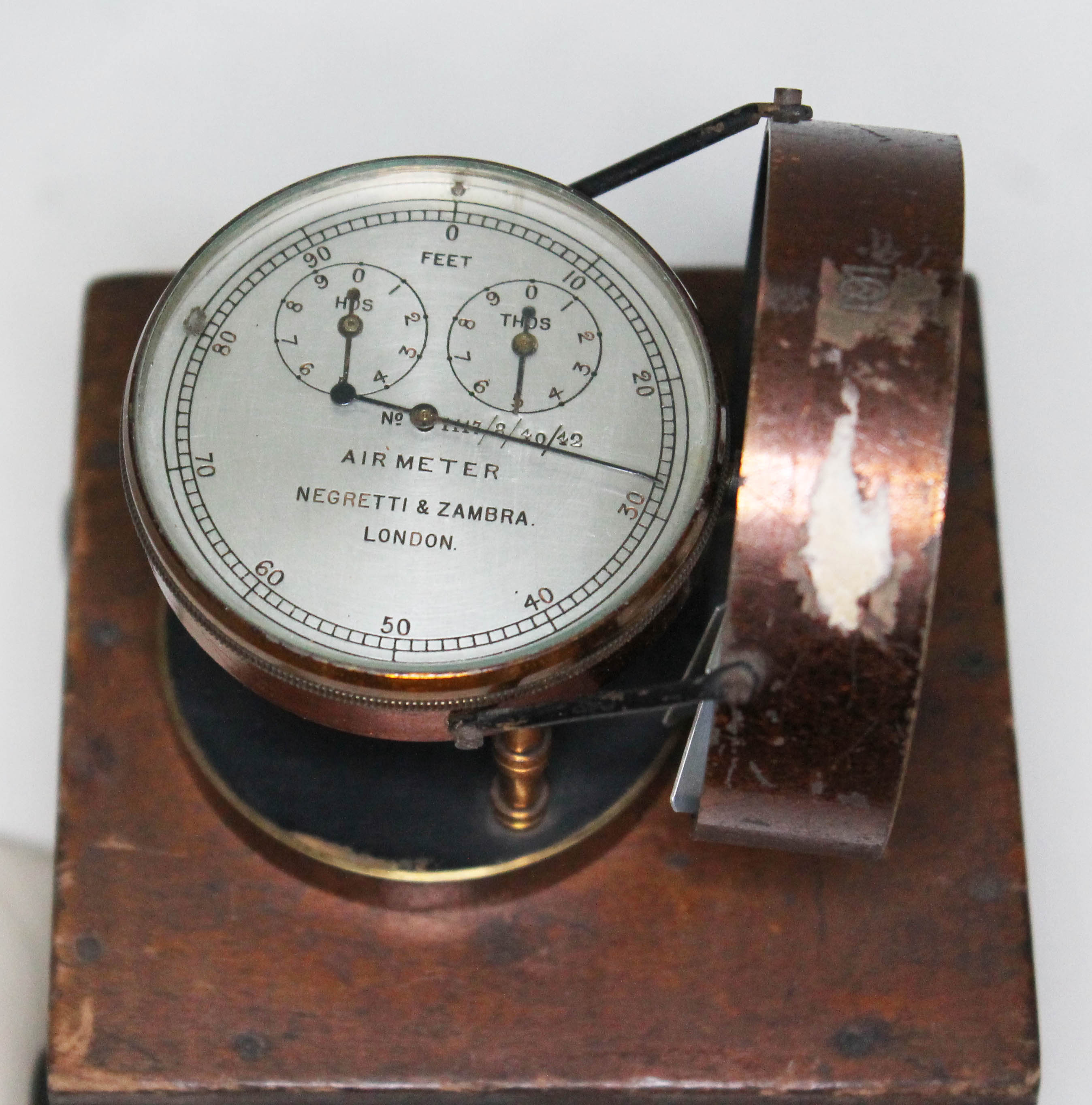 An airmeter, Negretti & Zambra, London.