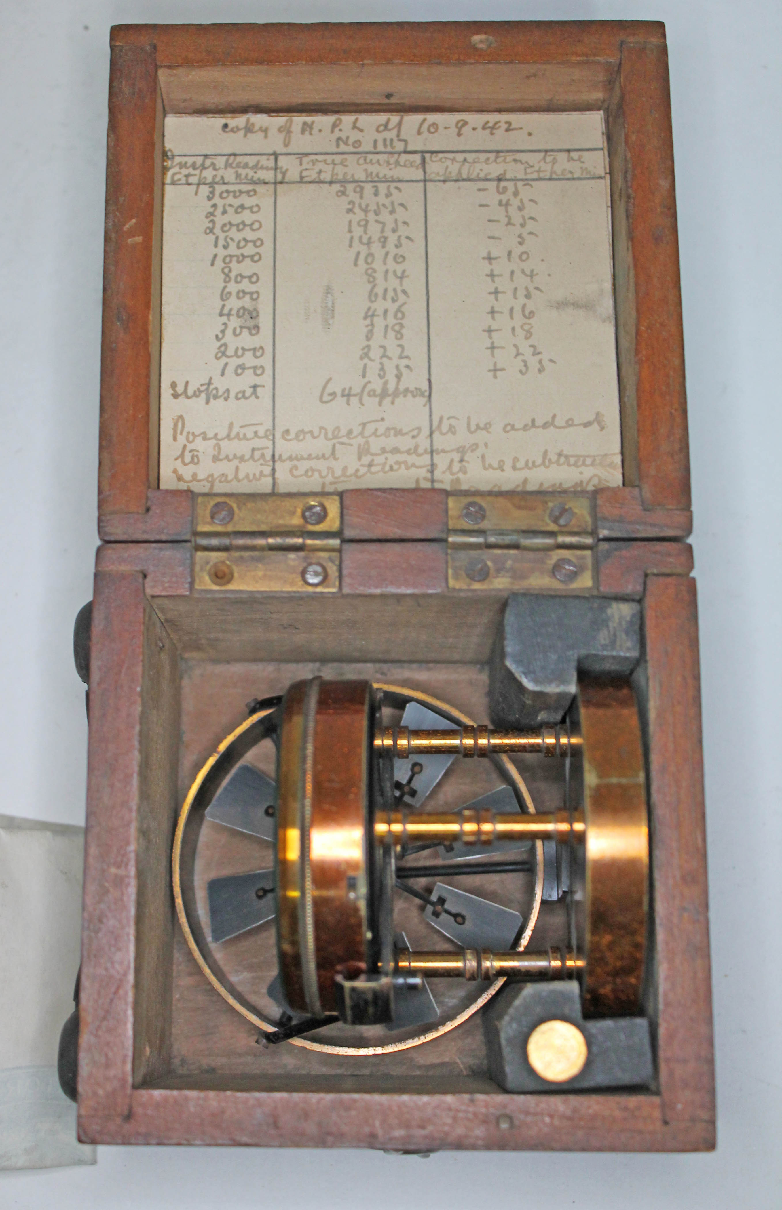 An airmeter, Negretti & Zambra, London. - Bild 2 aus 2