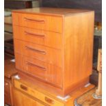 A G-Plan Fresco teak chest of drawers, width 72cm, depth 45cm & height 76cm. Condition - marks and